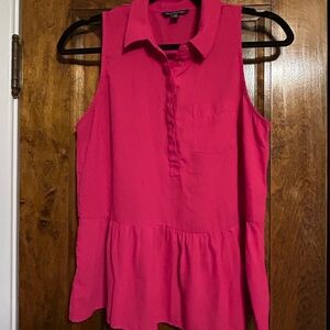 American Eagle Outfitters Fuchsia Sleeveless Blouse